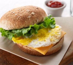 Cheese Burger with Egg