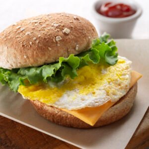 Cheese Burger with Egg