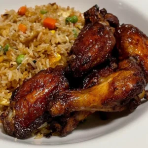 Fried Rice with 4 pcs Wings