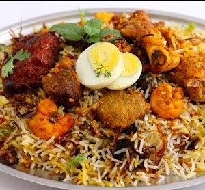 Shrimp, Beef, Goat Mixed Biriyani